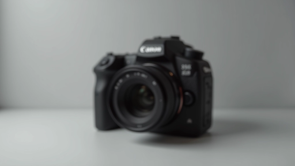 Compact camera lens mounted on mirrorless body, shallow depth of field, neutral studio background, professional photography equipment detail shot